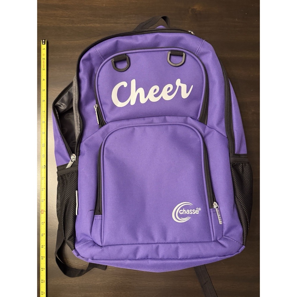 Chasse Primary Cheer Backpack Purple Cheerleading Bag Euc Clean Used 3 Times.
